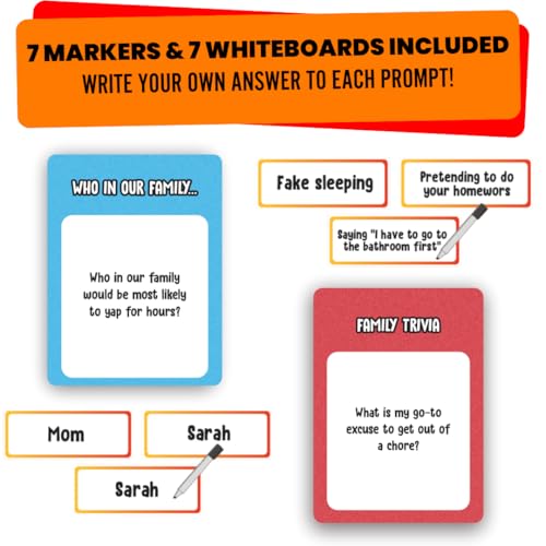 Viral Studios Who in Our Family? – Hilarious Family Party Game | Trivia, “Most Likely to” & Head-to-Head Challenges | Fun Family Game Night Card Game for Kids, Teens & Adults