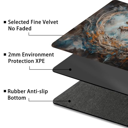 MTG Playmat,Game Play Mat for MTG TCG 24 x 14 inches Cards Game Playmats,Trading Card Game Stitched Play Mats Commander Deck Gaming Desk Mat Card Gameplay Mats,Artdragon - color: Artdragon, size: NO Zone