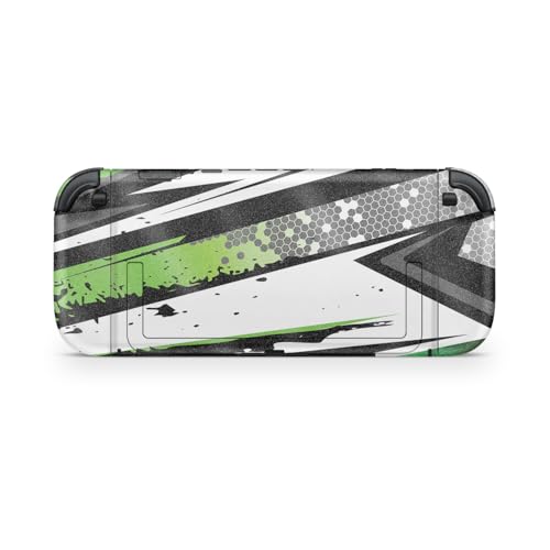 Glossy Glitter Gaming Skin Compatible with Nintendo Switch 2 Console Only - Grunge Green - Premium 3M Vinyl Protective Wrap Decal Cover - Easy to Apply | Crafted in The USA by MightySkins - color: Grunge Green, size: Switch 2 Console Skin Only, style: Glo
