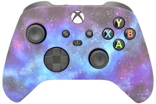 Wireless Custom Controller Compatible with PC, Windows 10+, Series X/S & One (Series X/S Blue Galaxy) - color: Series X/S Blue Galaxy