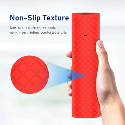 Silicone Case Cover for Hisense Voice Remote ERF3A90 for U7G U8 U9G Series 4K ULED, Black Sleeve - color: RED