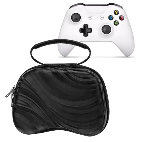 TOCCOOL Hard Travel Controller Case Compatible with Xbox One, Xbox Series X/S, Nintendo Switch Pro Wireless Controller, Portable Bag for Game Accessories (Black) - color: Black