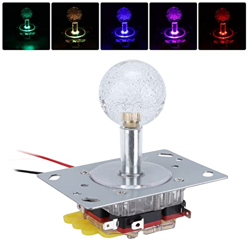 SUNGOOYUE Joystick Controller PPC and Metal Gaming Stick with Strong Springs USB Wireless Flight Simulator Control for PC Console Claw Fighting Game Players