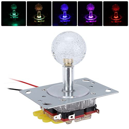 SUNGOOYUE Joystick Controller PPC and Metal Gaming Stick with Strong Springs USB Wireless Flight Simulator Control for PC Console Claw Fighting Game Players