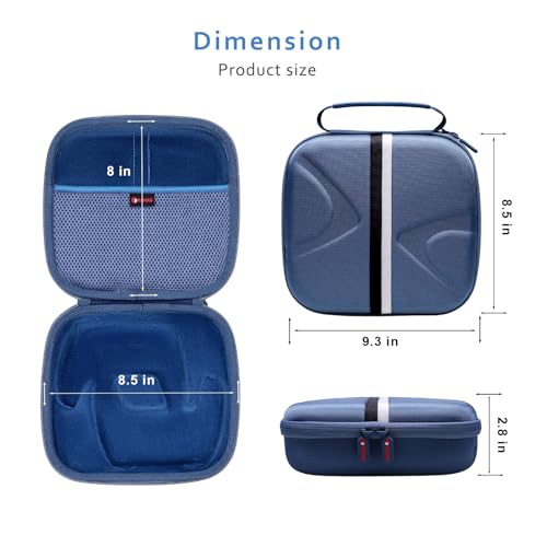 XANAD 2-in-1 Controller Case for Xbox/Playstation/Nintendo Switch/PowerA/ELISWEEN/GameSir/Diswoe/TIANHOO Wireless Controller - Hard Travel Protective Carrying Storage Bag(Blue) - color: Blue 2-in-1