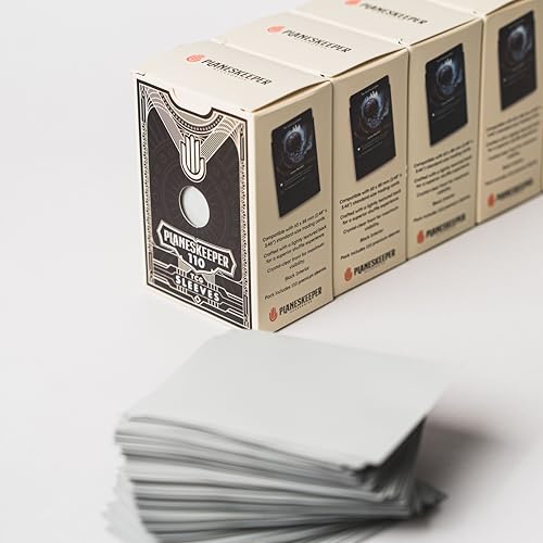 Matte Dual Standard Size Card Sleeves | 110 Pack (63×88mm) Standard Size | Textured Back, Clear Front, Double-Sleeving | Compatible with Magic The Gathering | TCG Sleeves (Ironveil) - color: Ironveil