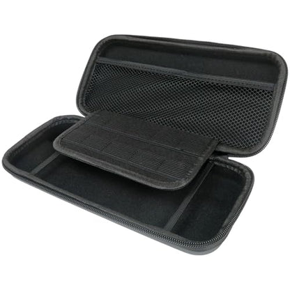 Neuroquill Carry Case Compatible for N*intendo Switch and for New Switch OLED Console - Black Protective Hard Portable Travel Carry Case Shell Pouch with Pockets for Accessories and Games