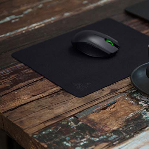 Razer Goliathus Speed Gaming Mousepad, Smooth Gaming Mat, Black, Small | Anti-Slip Rubber Base, Portable Cloth Design, Anti-Fraying Stitched Frame, Stealth - color: Stealth Black, size: Small