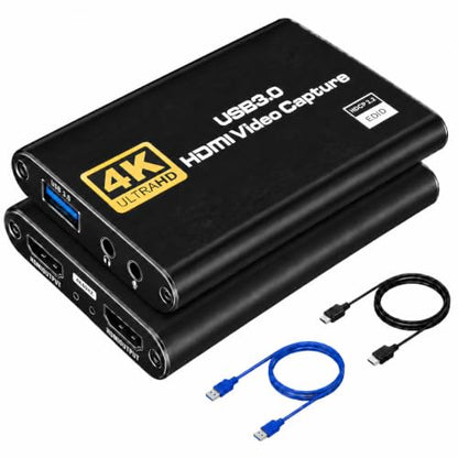 Capture Card for Streaming 4K HDMI Video Capture Card | Game Capture Card, 1080P 60FPS Video Capture Device, HDMI to USB 3.0 for Camera/Xbox/PS4/PS5/PC/OBS/PC/Mac Windows 10/11