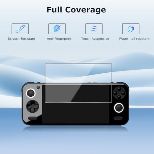 【3Pack】 for AYANEO Pocket S Retro Handheld Game Console Screen Protector – 9H Tempered Glass, Anti-Scratch, HD Clarity, Touch Sensitive, Easy Installation, Anti-Fingerprint, Bubble-Free
