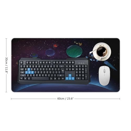 Gaming Mouse Pad, Outer Ship Wilds Mouse Pad 11.8x23.6 Inch Large Extended Computer Mouse Mat Keyboard Full Desk Mousepad for Gaming, Office, Home - color: style-23, size: 11.8 x23.6-Inch