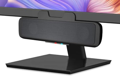 Cyber Acoustics USB & Bluetooth Speaker Bar (CA-2890BT) – USB Powered Speaker with Speakerphone for PC and Bluetooth to Simultaneously Connect to Smartphones, Clamps to Monitor, Convenient Controls - style: USB & BT