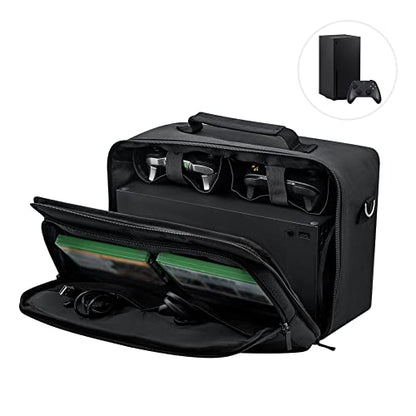 Mcbazel Protective Case for Xbox Series X, Travel Case Bag for Console, Controller, Cables and Other Accessories