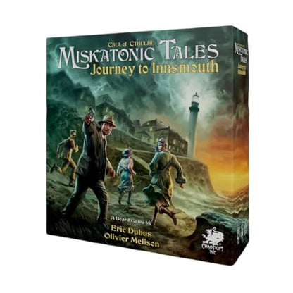 Miskatonic Tales: Journey to Innsmouth by Chaosium Inc. | Ages 14+ | 1-4 Players | 90-180 Minute Playing Time | Storytelling Board Game