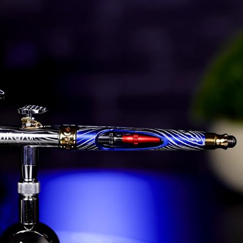 Harder & Steenbeck Giraldez Infinity CRplus MkII Airbrush, 0.25mm | Titanium UberDetail Nozzle with Acupressure & Clog Control, Dual Action Gravity Feed, Detail & 2ml Cup for Precision Work