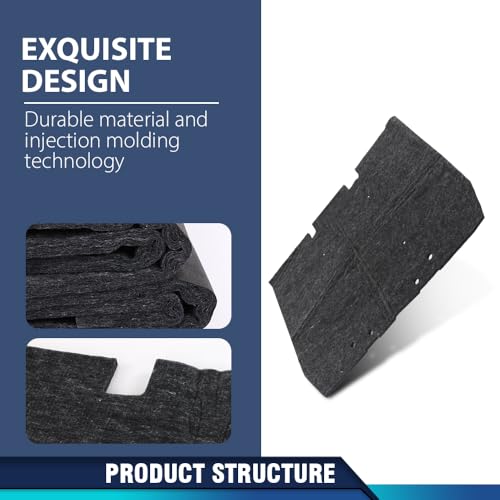 PIT66 Hood Insulation Pad 1/2" W/ Clips Compatible with Range Rover Classic Only 1987-1995 - style: 1987-1995 Range Rover Classic Only