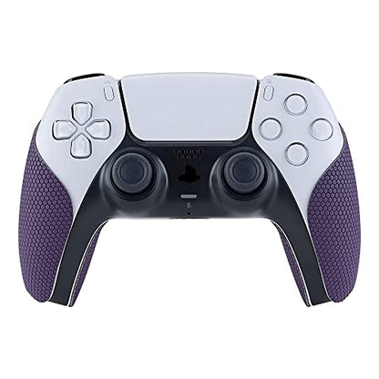 eXtremeRate PlayVital Purple Anti-Skid Sweat-Absorbent Controller Grip for ps5 Controller, Professional Textured Soft Rubber Pads Handle Grips for ps5 Controller - color: Purple