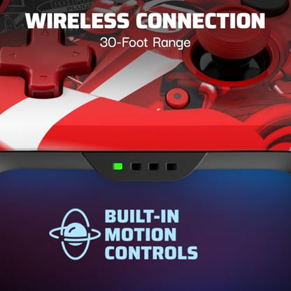 PDP Rematch Glow Wireless Controller Grand Prix Mario Nintendo Switch 2 | Nintendo Switch Lite, OLED, Motion Controls, Rechargeable 40-Hr Battery, 2 Mappable Back Buttons, Grand Prix Mario Glow - color: Grand Prix Mario