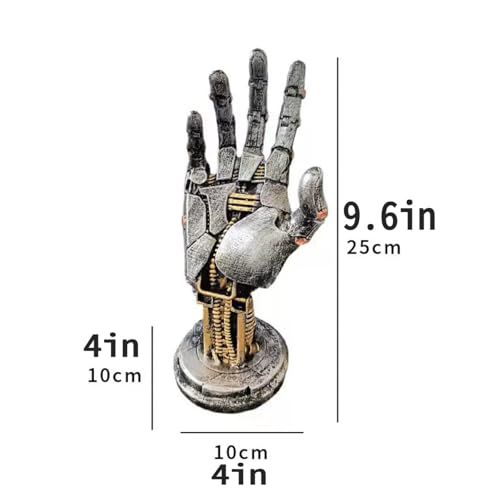 Cyberpenk Silverhand Mechanical Hand, Gaming Controller Holder Stand Punk Style Steampunk Modern Home Decor Gaming Room Decor Resin Art Gift