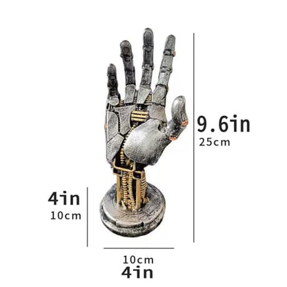 Cyberpenk Silverhand Mechanical Hand, Gaming Controller Holder Stand Punk Style Steampunk Modern Home Decor Gaming Room Decor Resin Art Gift