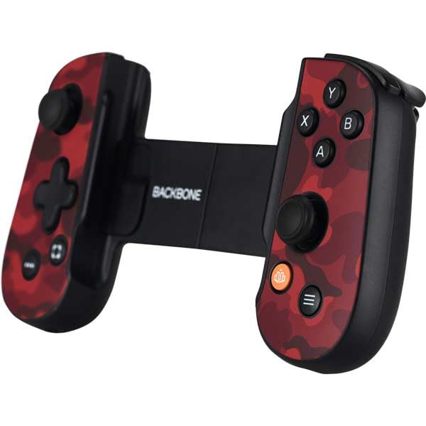 Skinit Decal Gaming Skin Compatible with Backbone One for iPhone Game Controller - Red Street Camo Design - color: Red - CAMBPE05