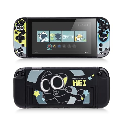 GeekShare Protective Case Compatible with Switch 2, Hard PC Slim Dockable Shell Cover Designed for Switch 2025 Game Console and Joysticks Controllers - The HEI Series - color: The Hei