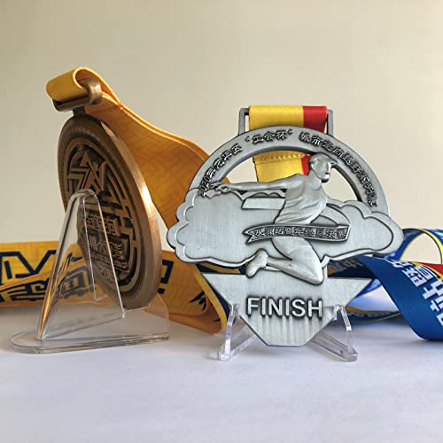 LRANFOW Coin Stand 50 PCS 1.4" Acrylic Stands for Display Coins Challenge Medals Casino Chips - size: 50 PCS / 1.4"