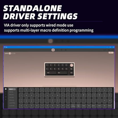 Darmoshark SK16 Macro Mechanical Numeric Keyboards 2.4G/USB-C/Bluetooth 16 Keys Mini Numpad Portable Keypad RGB Backlight Gaming Keyboards Extended Layout for Cashier,Fully Programmable Keys - size: SK16