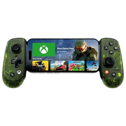 BACKBONE Pro Gaming Controller, Xbox Edition | For iPhone 15/16/17 & Android, USB-C, Bluetooth, & Wired, Play Anywhere on Any Screen, 1-Month Xbox Game Pass Ultimate - color: Xbox Edition Pro (Green), size: USB-C