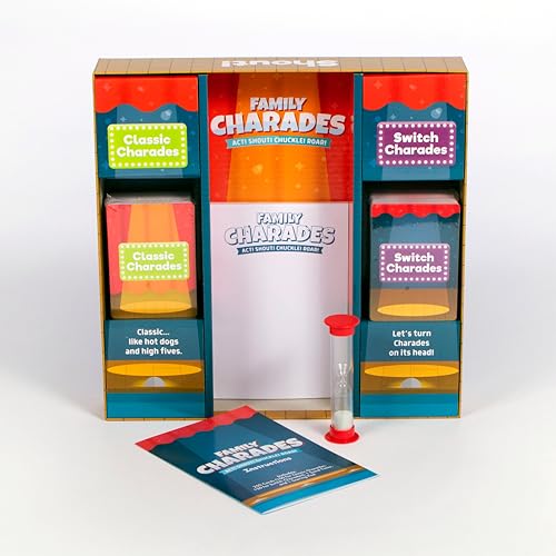 Chuckle & Roar Classic Charades – Act! Shout! Chuckle! Roar! Family Party Game for Ages 5+ | 2 Game Modes, 750 Charades Ideas, 3+ Players