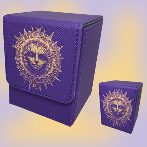 Custom Card Deck Box, Make Your Own Card Cases, Premium Leather Deck Case for TCG, MTG, CCG, OCG Storage, Compatible with Magic The Gathering - size: Vertical
