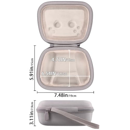 Baval Hard Case for Playstation 5 PS5 DualSense Wireless Controller | Protective Storage Box, Specifically Design for PS 5 Controller, Soft Velvet Lining, Customized Slots, Snug Fit, Sandstone - color: Sandstone Hard Case