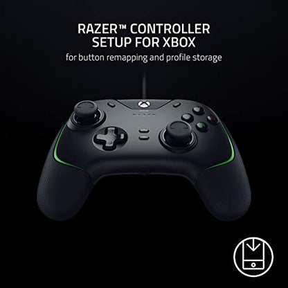Razer Wolverine V2 Wired Gaming Controller for Xbox Series X|S, Xbox One, PC: Remappable Front-Facing Buttons - Mecha-Tactile Action Buttons and D-Pad - Trigger Stop-Switches - Black - color: Black, size: Controller Only, style: Wolverine V2