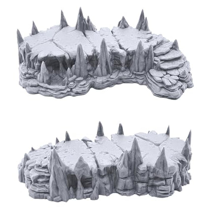 EnderToys Raised Caverns - DND Terrain Scenery for Tabletop 28mm Miniatures Wargame