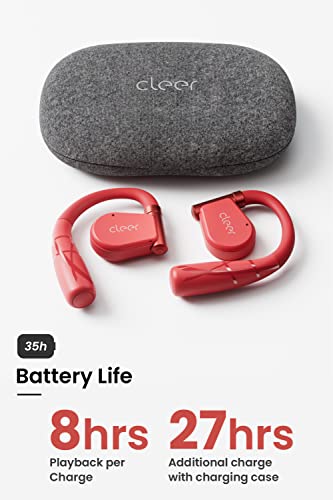 Cleer ARC II Sport Open Ear Headphones, Red - color: Red
