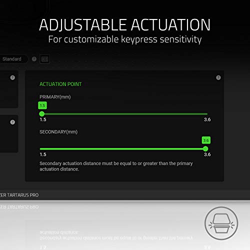 Razer Tartarus Pro Gaming Keypad: Analog-Optical Key Switches - Rapid Trigger - Adjustable Actuation - 32 Programmable Keys - Customizable Macros - Chroma RGB Lighting - Mercury White | Rapid Trigger, Adjustable Actuation, 32 Programmable Keys, Customizab