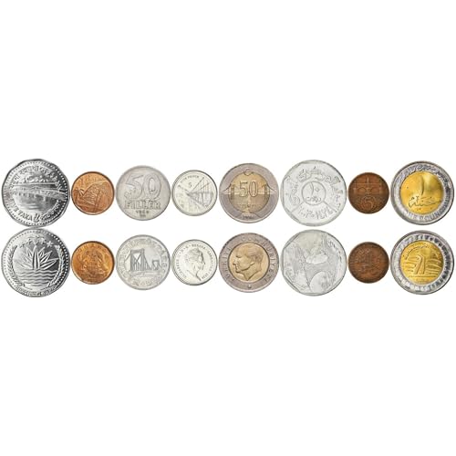 Bridge Novelty Coins Collection - 8 Souvenir Coin Set - Featuring Elisabeth, Charles, Bosphorus, Jamuna, Shaharah and Other Bridges - color: 8 Bridge Coins Set