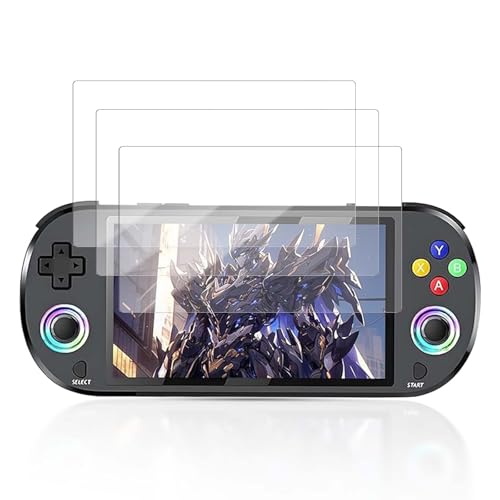 3 Pack Screen Protector for M22 Pro Retro Handheld Game Console, 9H Hardness Tempered Glass for M22 Pro Retro Handheld Game Console,Anti-Scratch, HD Clarity,Bubble Free