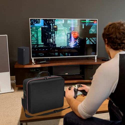 LASUK Hard Carrying Case Compatible Xbox Series X, Travel Professional bag Protective for Xbox Series X Console, Controllers, Cables and Other Accessories