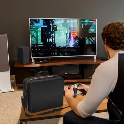LASUK Hard Carrying Case Compatible Xbox Series X, Travel Professional bag Protective for Xbox Series X Console, Controllers, Cables and Other Accessories