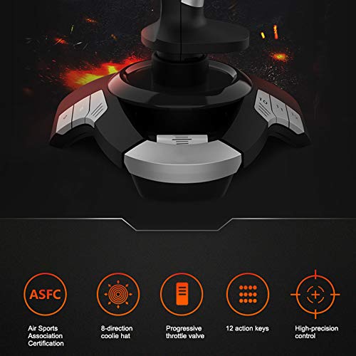 USB Flight Stick PC Joystick Controller Simulator Gamepad Wired Gaming Control for Flight Stick Simulation Games New