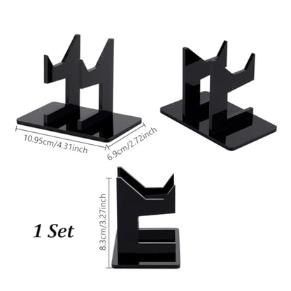 AHANDMAKER 1 Tier Controller Holder Headset Stand Acrylic Organizer for Pro Controllers Display and Organization Universal Gaming Setup Essentials Game Room Accessories