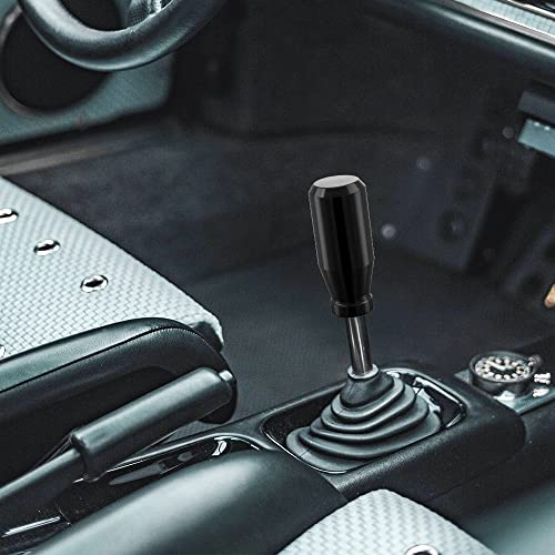 Black Weighted Manual Automatic Gear Shifter Shift Knobs Lever with 7 Metal Adapters Fit Compatible with Manual Cars Most Automatic Cars - color: AA-H-04-02