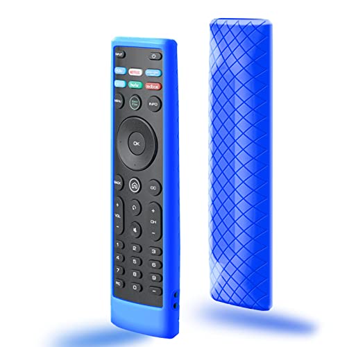 Cover for Vizio Remote, Compatible with Vizio Remote Case XRT136 / XRT140 D Series Universal Smart TV Control Replacement Silicone Skin Sleeve - color: Non-glow Blue