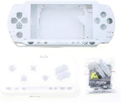 Full Housing Shell Case Cover with Button Set for PSP 1000 1001 Series Replacement (White) - color: White