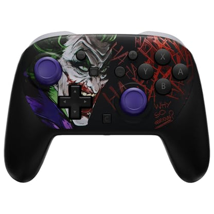 eXtremeRate DIY Replacement Faceplate Shell for Nintendo Switch 2 Pro Controller, Custom Front Housing Case, Thumbsticks and Screwdriver Tools for Switch 2 Pro Controller - Clown Hahaha - color: Clown HAHAHA