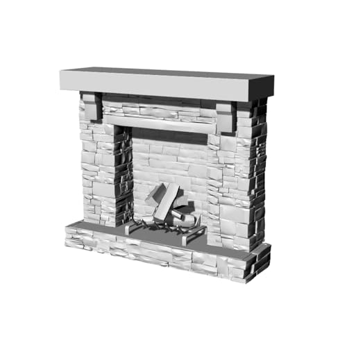 MRY-SFW Yao's Studio LYT72051 1/72 20mm Miniature Factory Building Military Car Railroad Track Accessory Props Diorama Scenery Stone Fireplace Type-11set