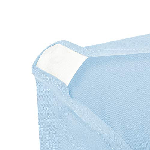 Peomeise 4FT Spandex Table Cover Rectangular Stretch Spandex Tablecloth (Blue Mist,4FT) - color: Blue Mist, size: 48" x 30" (Rectangle)