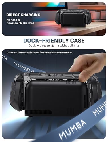 Mumba Blade Series Case for Nintendo Switch 2 [Dock Friendly] [Military-Grade Protection] Switch 2 Grip Protective Cover Shell, Quick-Release Joy-Con, Accessories for Switch 2 Controllers (Skidz) - color: Skidz