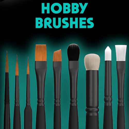 Vallejo - Pro Modeler Series Definition Set | Natural Hair Brushes | Sizes 4/0, 3/0 and 2/0 | Lightweight and Ergonomic Wooden Handles | Ideal for Acrylic Detail Work - style: Pro Modeler Series Definition Kit